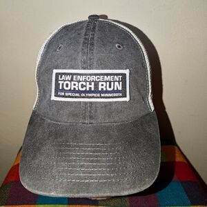Law Enforcement Torch Run For Special Olympics MN Trucker Mesh Snapback Hat Cap